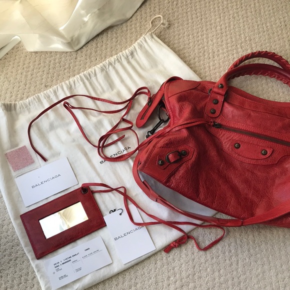 BALENCIAGA 2010 CLASSIC CITY IN RED - Picture 3 of 8